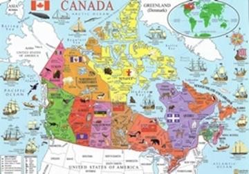 Illustrated Map of Canada (J251) – Heritage Resources