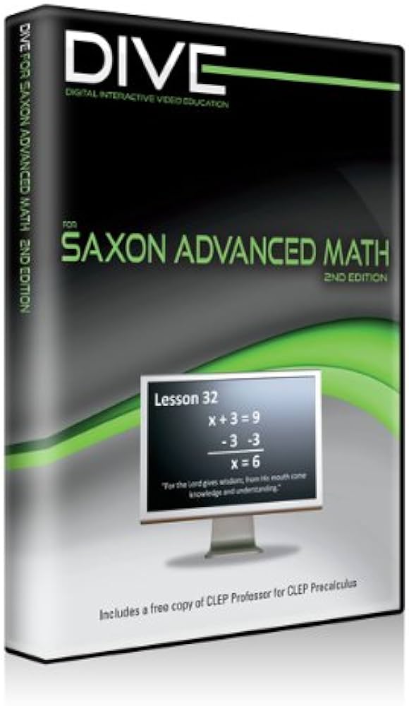 Saxon Advanced Math Complete Kit with Solutions Manual & DIVE CD (G187)