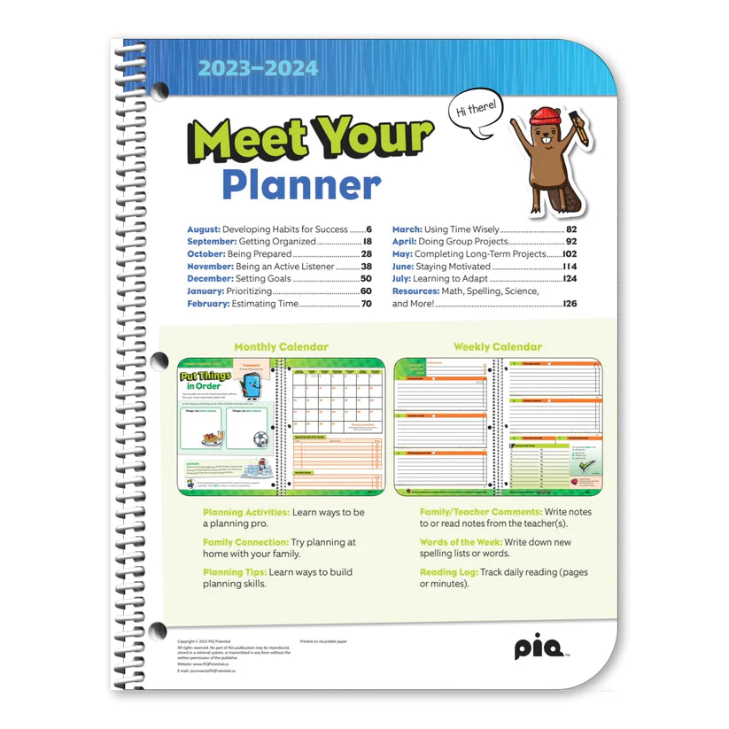 Elementary Student Planner 2024/2025 (A159)