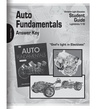 Auto Fundamentals Answer Key (T119)