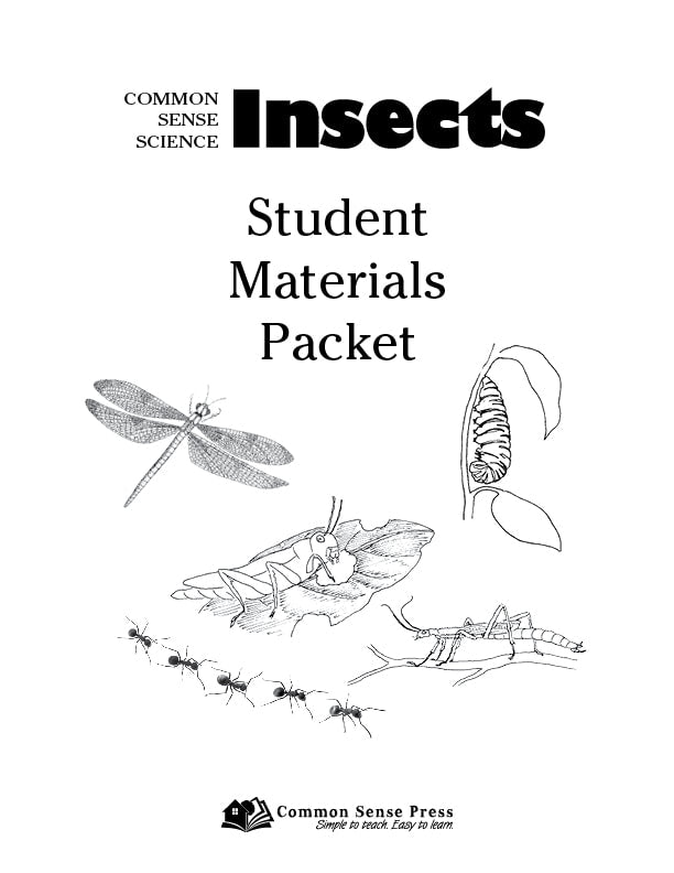 Common Sense Science Insects Materials Packet (H467)