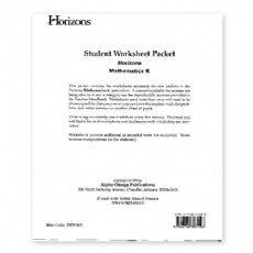 Horizons Math 1 Student Worksheet Packet (G079)